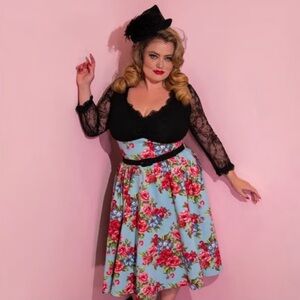 RARE Vixen by Micheline Pitt Romantique Swing Dress